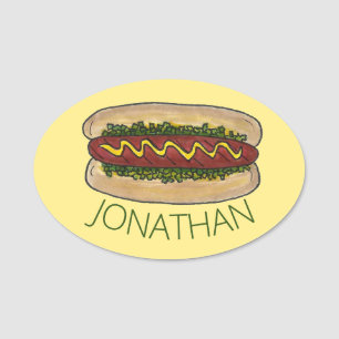Porte-nom Hot Dostard Ballpark Snack Bar Restauration rapide