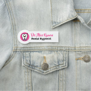 Porte-nom Hygiéniste dentaire   Smile Tooth