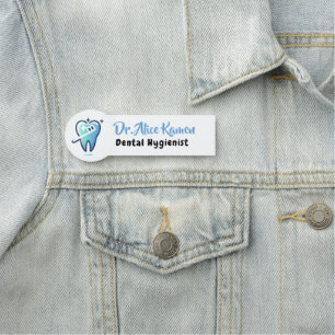 Porte-nom Hygiéniste dentaire   Smile Tooth