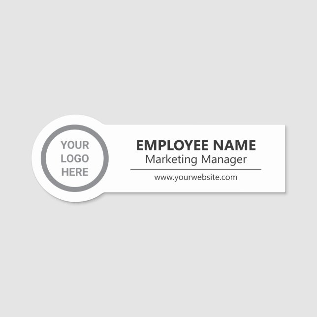 Porte-nom Identification du personnel du logo d'entreprise p (Devant)