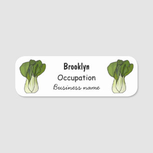 Porte-nom Illustration de Bok choy