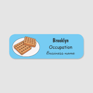 Porte-nom Illustration de gaufre