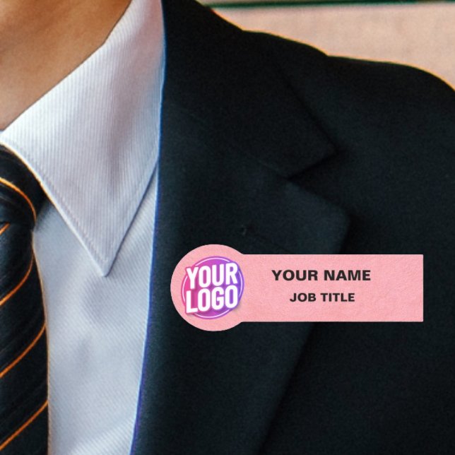 Porte-nom Impressions distinctes : Logo personnalisé Employé (Créateur téléchargé)