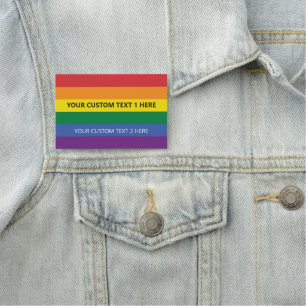 Porte-nom Indicateur Rainbow du texte personnalisé