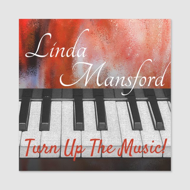 Porte-nom Indiquez la musique (Devant)