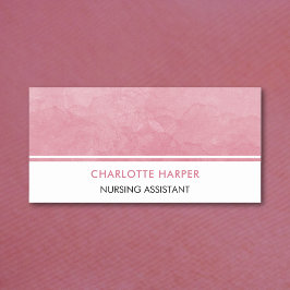 Porte-nom Infirmière moderne Elégante Aquarelle Laver rose p