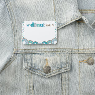 Porte-nom Insigne de nom de donut