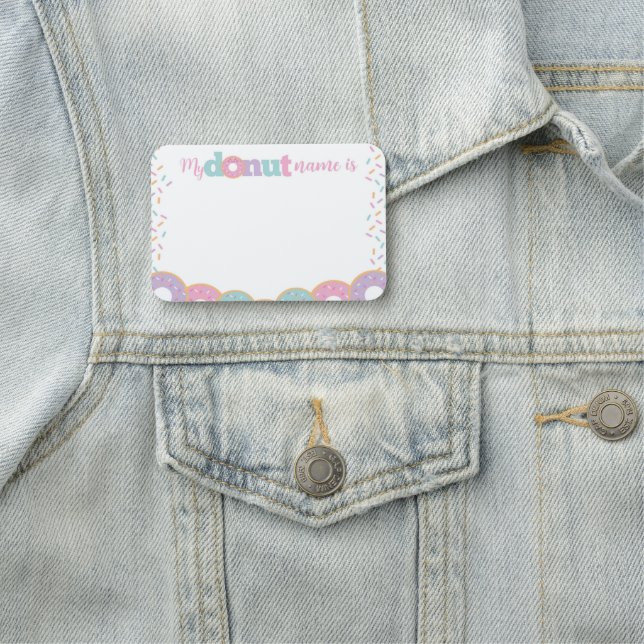 Porte-nom Insigne de nom de donut (En situation)