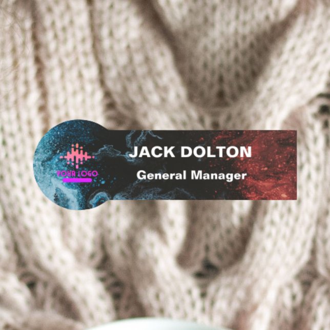 Porte-nom Insigne de nom métallique customisé pour le person (Créateur téléchargé)