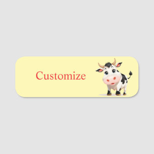 Porte-nom J'Aime Cows Art Thunder_Cove