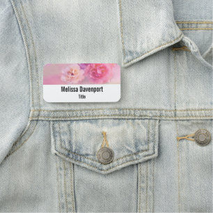 Porte-nom Jolie oeillette rose Stylo Photographie