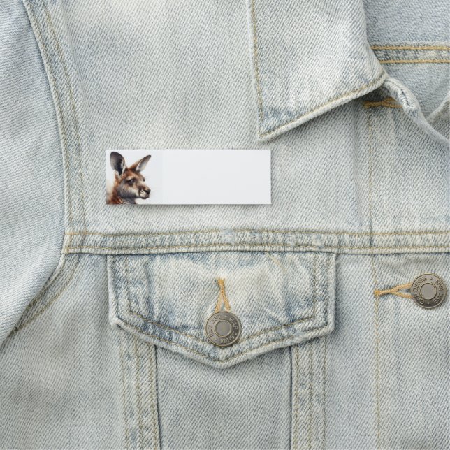 Porte-nom Kangaroo Australian Animal Art (En situation)