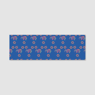 Porte-nom l'éléphant indien Diwali mandala