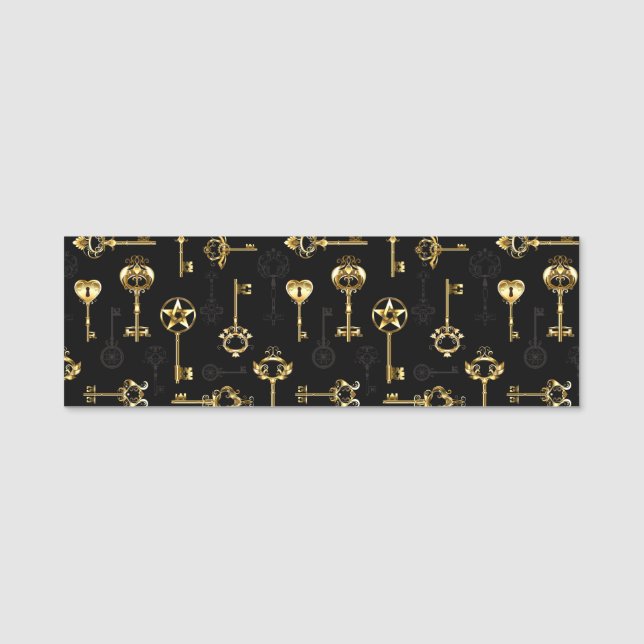Porte-nom Les Patters de Seamless avec Golden Keys (Devant)