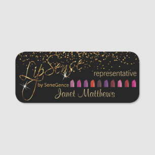 Porte-nom Lipsense Représentant avec des baguettes colorée