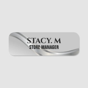 Porte-nom Logo de la petite entreprise moderne Titre du trav