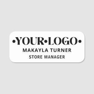 Porte-nom Logo de l'entreprise Employé