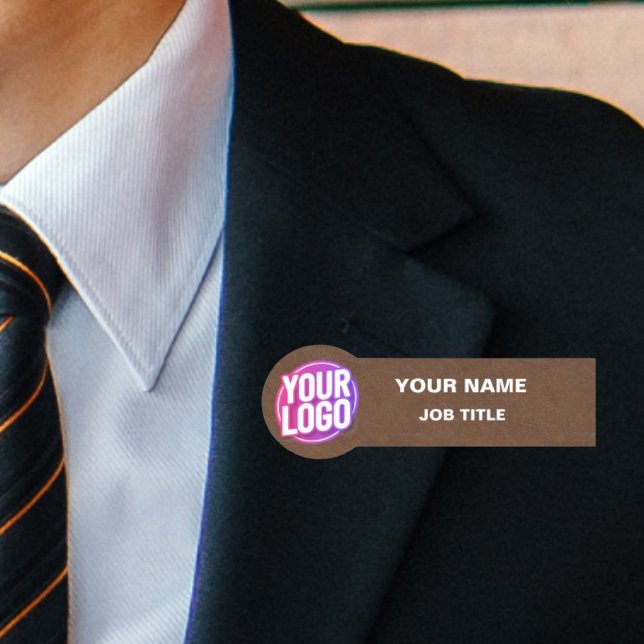 Porte-nom Logo de l'entreprise ou photo de l'employé Pierre  (Créateur téléchargé)