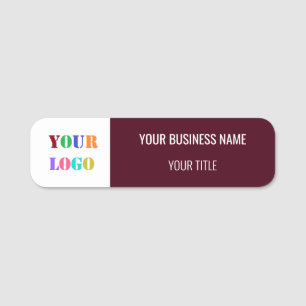 Porte-nom Logo de l'entreprise personnalisée Nom de l'entrep