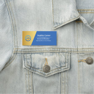 Porte-nom Logo de l'entreprise personnalisée Nom magnétique