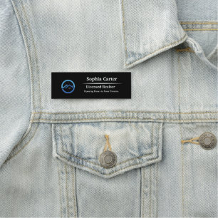 Porte-nom Logo de l'entreprise personnalisée Nom magnétique