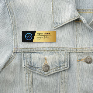 Porte-nom Logo de l'entreprise personnalisée Nom magnétique