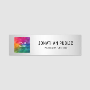 Porte-nom Logo de l'entreprise photo personnalisée Ajouter u