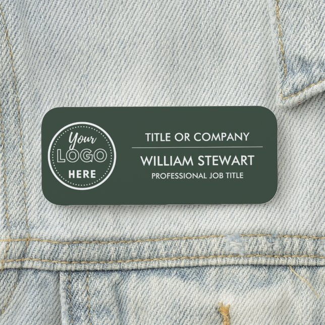 Porte-nom Logo de personnalisation professionnelle Personnel (Créateur téléchargé)