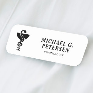 Porte-nom logo de pharmacie pharmacien médical