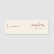 Logo de serveur de restaurant Burgundy Cream Emplo