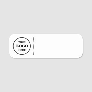 Porte-nom Logo de société moderne employé