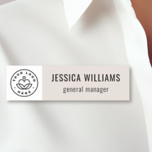 Logo de société personnalisé Beige Employé