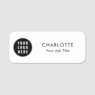 Porte-nom Logo d'entreprise do-it-yourself employés personna
