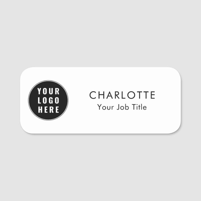 Porte-nom Logo d'entreprise do-it-yourself employés personna (Devant)