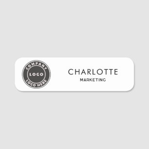 Porte-nom Logo d'entreprise moderne employé magnétique
