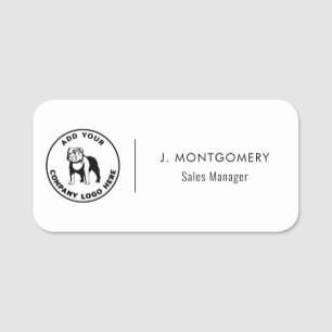 Porte-nom Logo d'entreprise moderne employé véto technique m