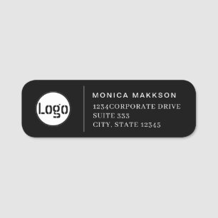 Porte-nom Logo d'entreprise personnalisé Adresse de retour d