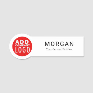 Porte-nom Logo d'entreprise personnalisé Employé de l'entrep