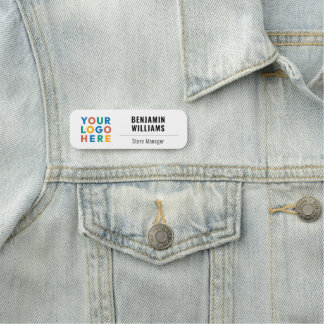 Porte-nom Logo d'entreprise personnalisé Employé magnétique