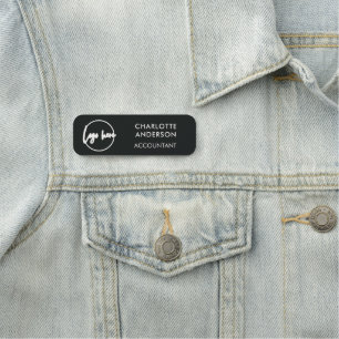Porte-nom Logo d'entreprise personnalisé Nom de base Employé
