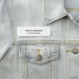 Porte-nom Logo d'entreprise personnalisé Nom de base employé