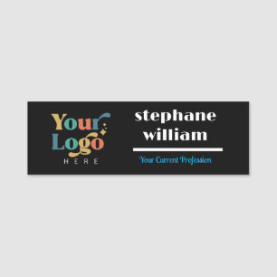 Porte-nom Logo d'entreprise personnalisé Nom de l'employé