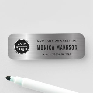 Porte-nom Logo d'entreprise personnalisé Nom du personnel de