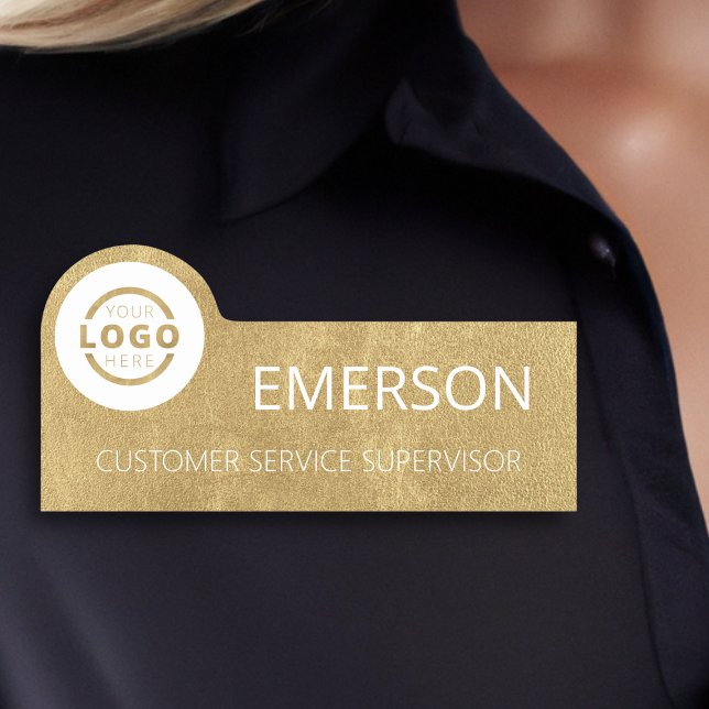 Porte-nom Logo d'entreprise personnalisé Nom du personnel de (Créateur téléchargé)