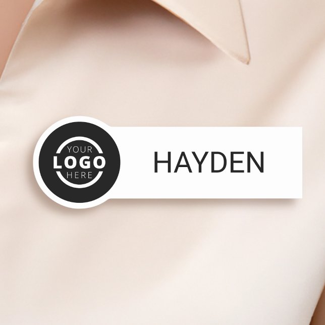 Porte-nom Logo d'entreprise personnalisé Nom du personnel de (Créateur téléchargé)