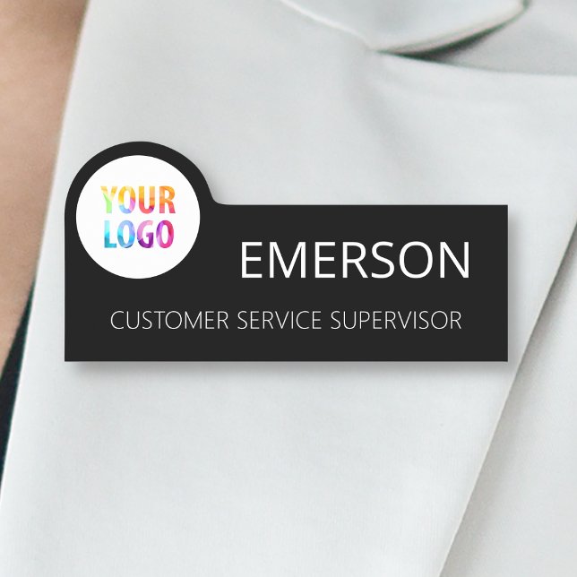 Porte-nom Logo d'entreprise personnalisé Nom du personnel de (Créateur téléchargé)