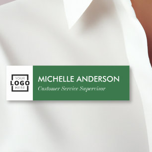 Porte-nom Logo d'entreprise personnalisé Personnel de base V