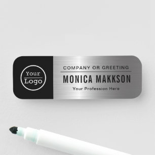 Porte-nom Logo d'entreprise personnalisé Personnel employé d