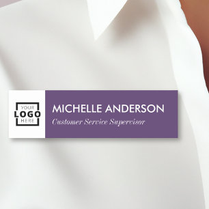 Porte-nom Logo d'entreprise personnalisé Personnel employé d