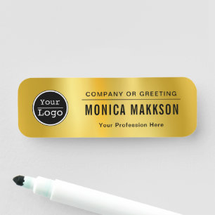 Porte-nom Logo d'entreprise personnalisé Personnel employé d